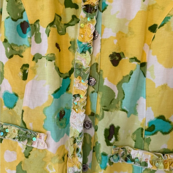 Ruby Rd. Multicolor Linen Blend Top - Picture 5 of 6